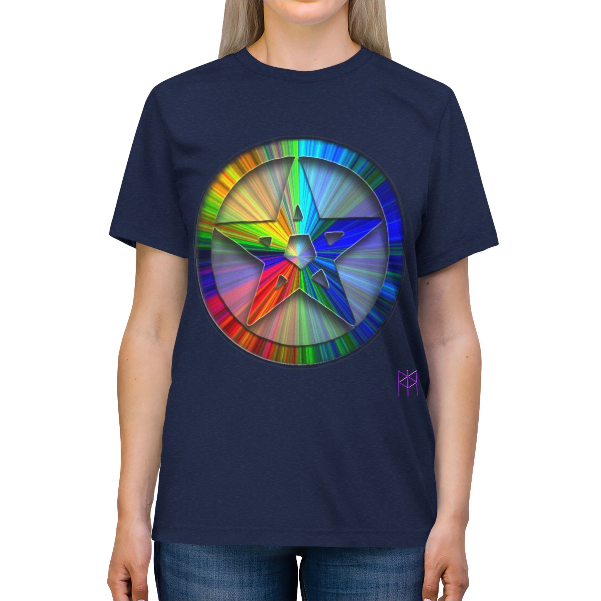 Rainbow Pent Unisex Triblend Tee - Image 15