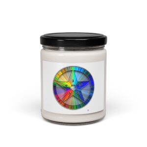 Rainbow Pent Scented Soy Candle, 9oz