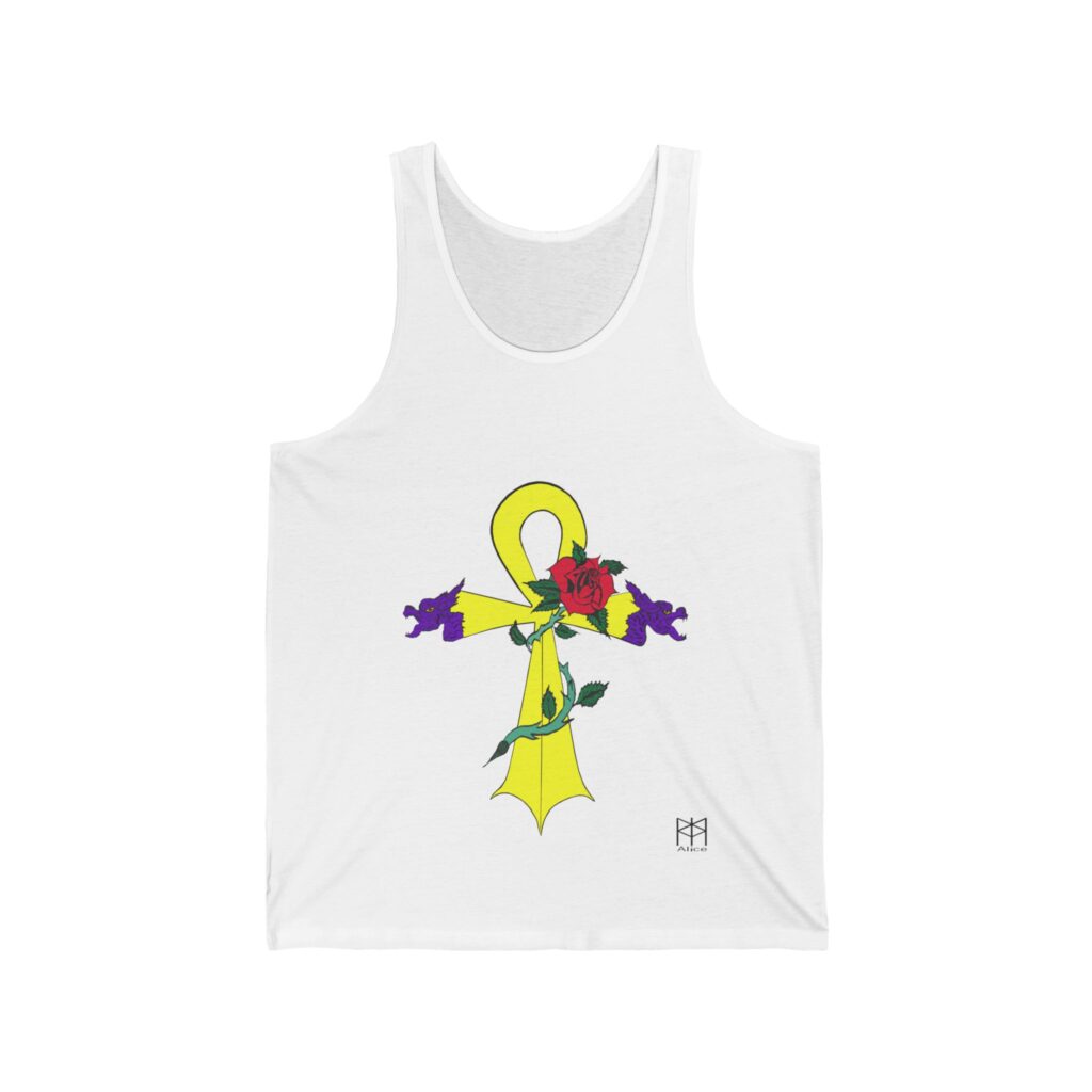 Golden Dragon Ahnk Unisex Jersey Tank