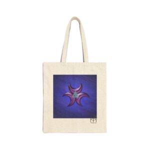 Triple Moon Cotton Canvas Tote Bag