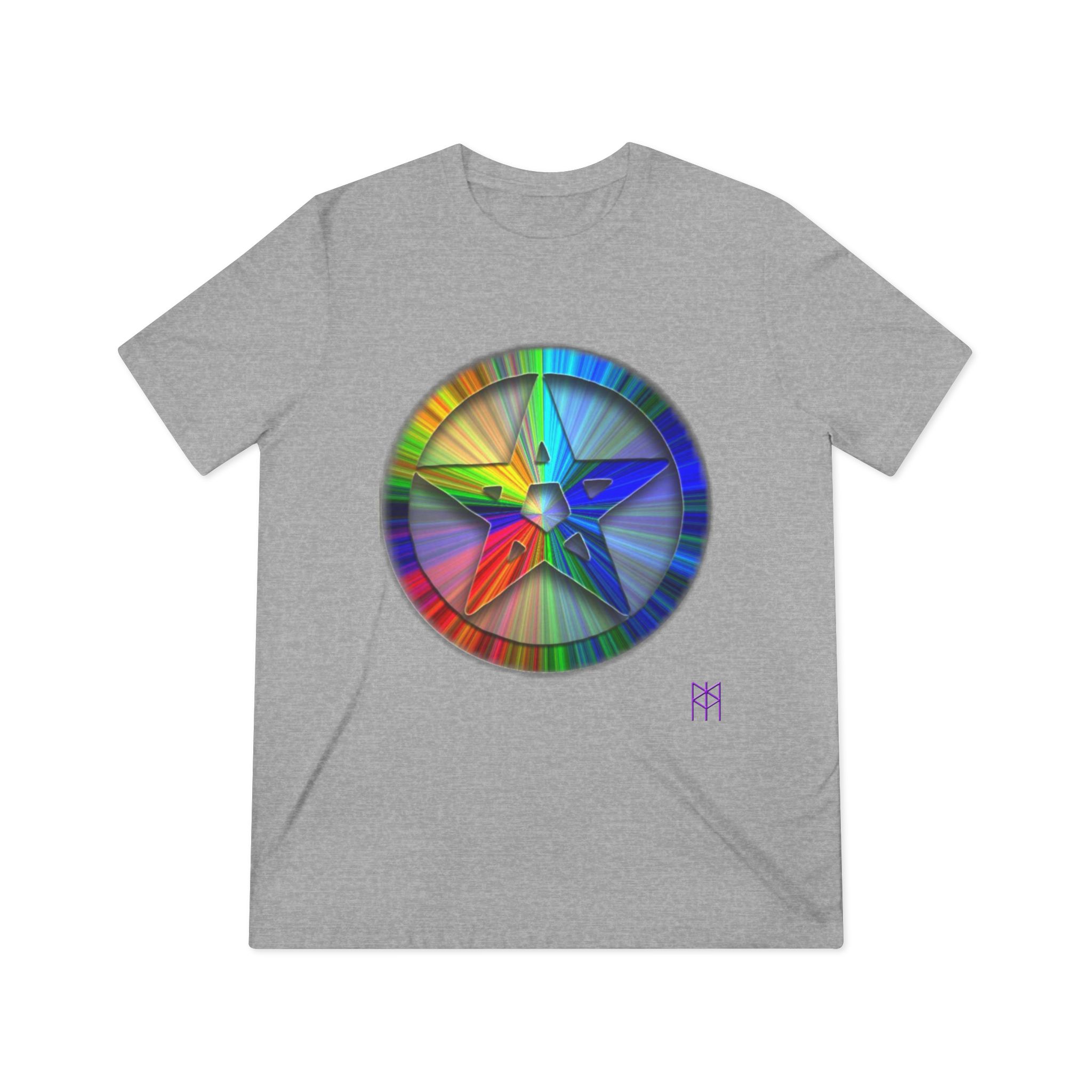 Rainbow Pent Unisex Triblend Tee - Image 9