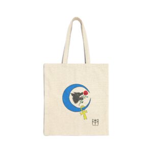 Wolf Moon Cotton Canvas Tote Bag
