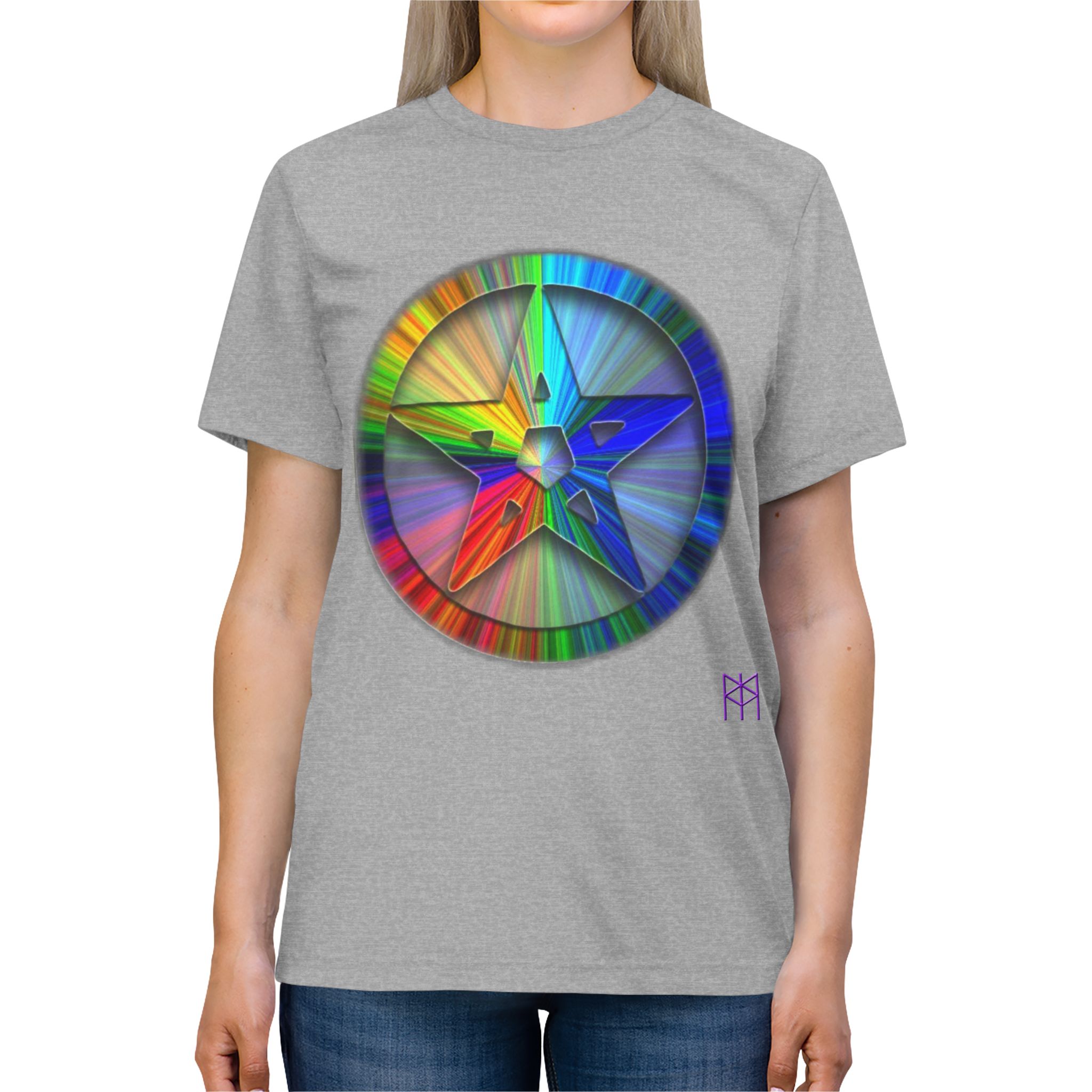 Rainbow Pent Unisex Triblend Tee - Image 11